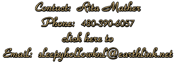 click here to email Rita Mather ~ Vizslas at Sleepy Hollow